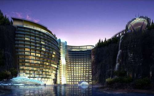 “世界建筑奇迹” 上海深坑酒店明年建成