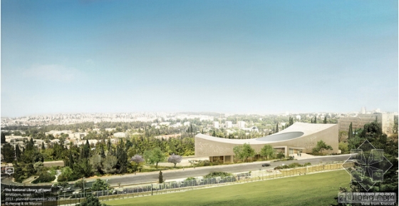 赫尔佐格和德梅隆建筑事务所公布了以色列国家图书馆的设计方案