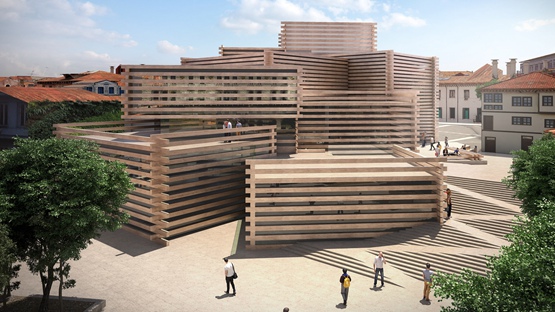 隈研吾公布土耳其艺术博物馆的“堆砌木材盒”设计