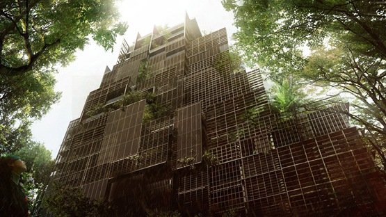 让·努维尔在圣保罗设计植物覆盖的酒店