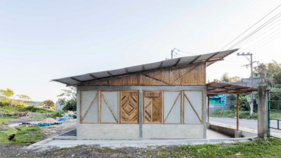 墨西哥农村居民用竹子一周可建造社会住房