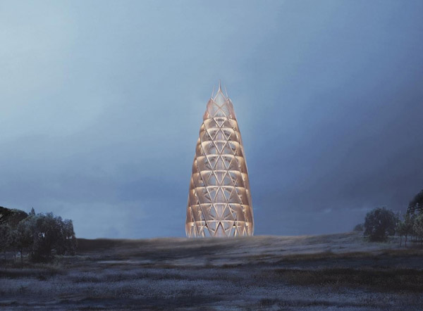 好大一颗“笋”！成都熊猫基地观光瞭望塔设计出炉